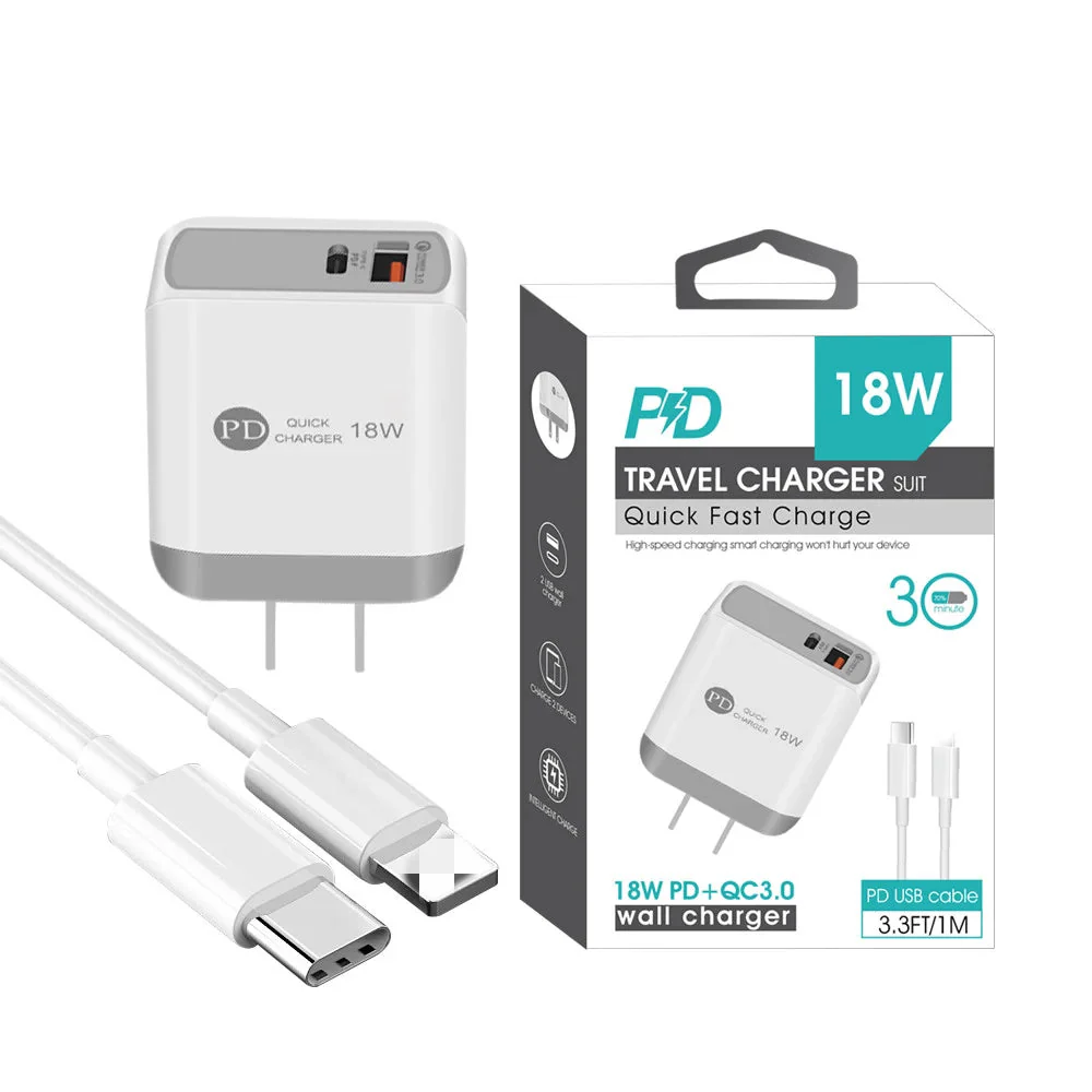 2 In 1 Wall Charger With IPhone Cable - Image 4
