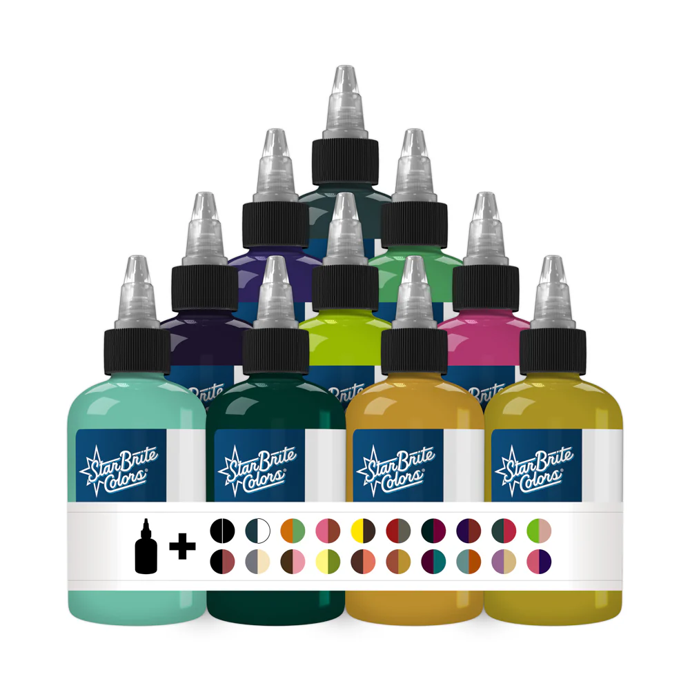 50 Fabulous Colors Set 1 Tattoo Ink