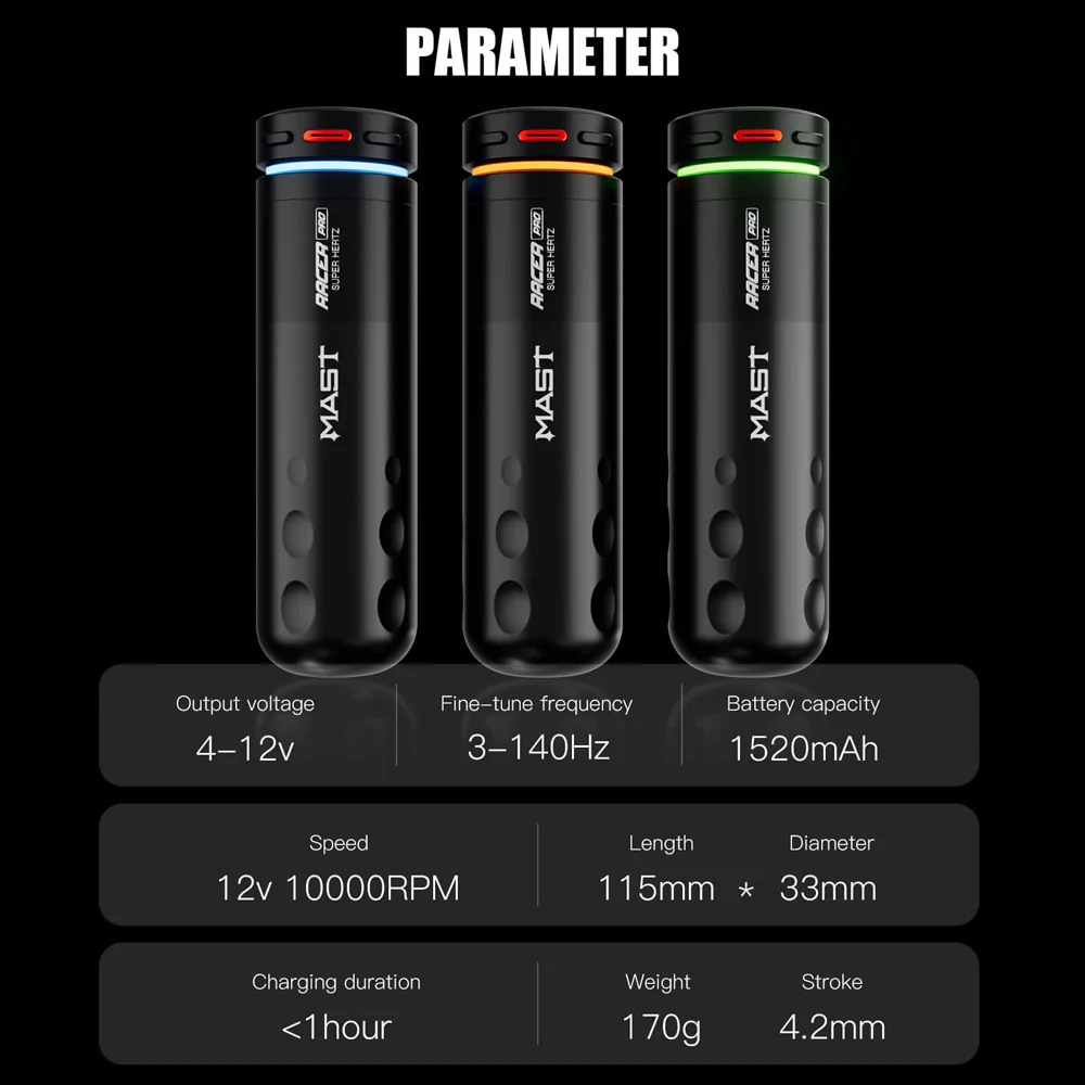 Mast Racer Pro Black - Single Battery - Image 6