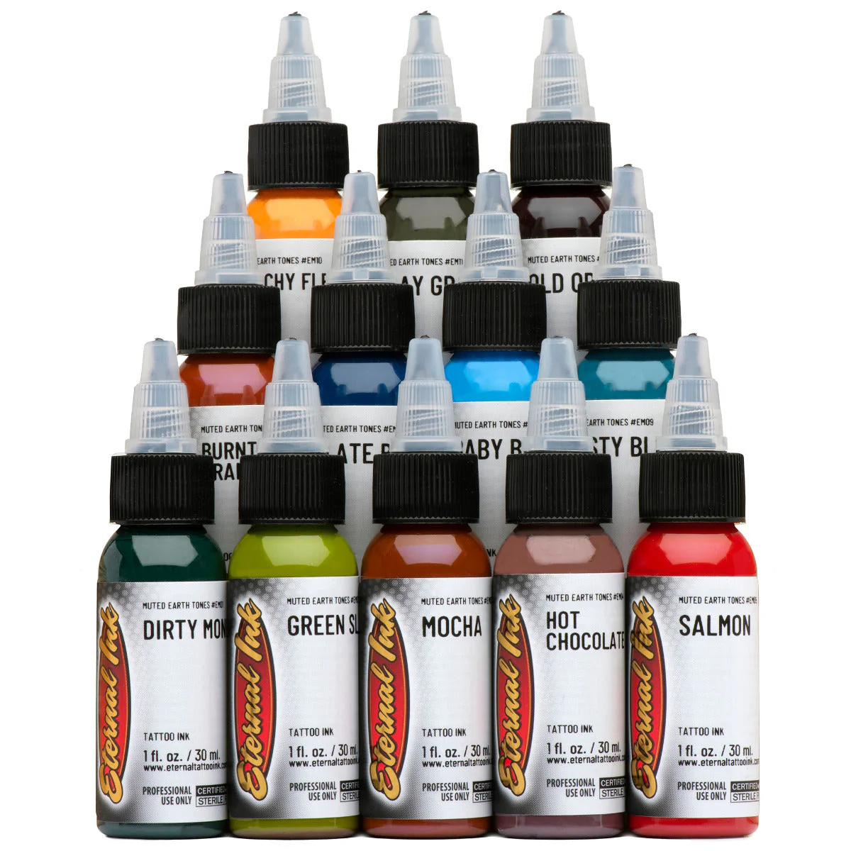 Muted Earth Tones Set Ink