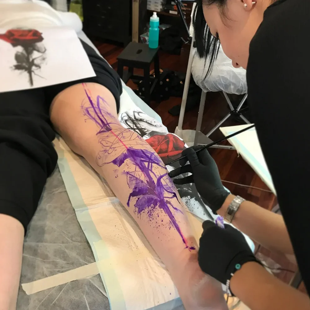 NOX Violet Tattoo Stencil Ink - Image 2