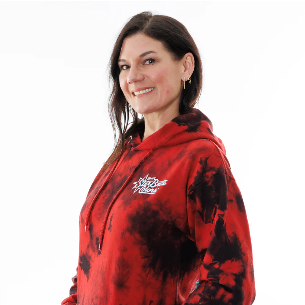 StarBrite Pullover George Drone Red Tie Die - Image 3