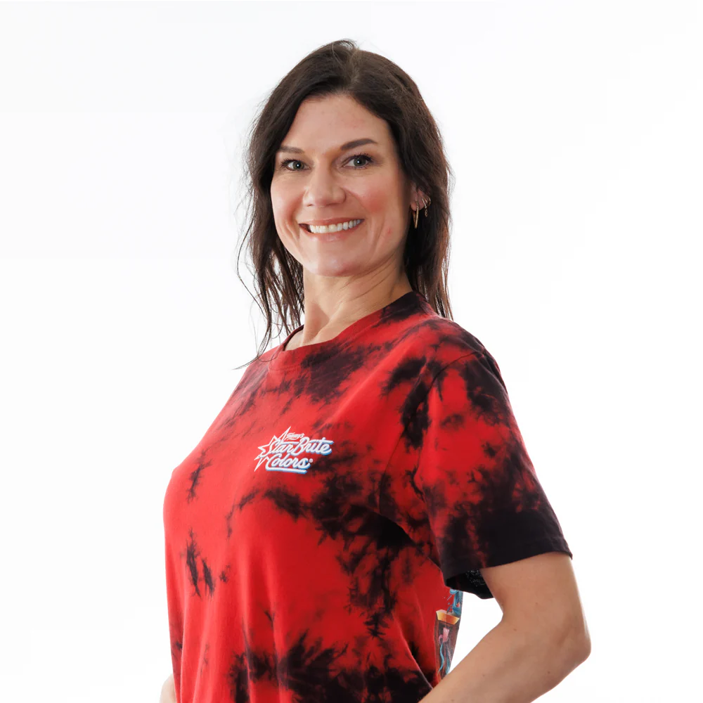 StarBrite T-Shirt George Drone Red Tie Die - Image 3